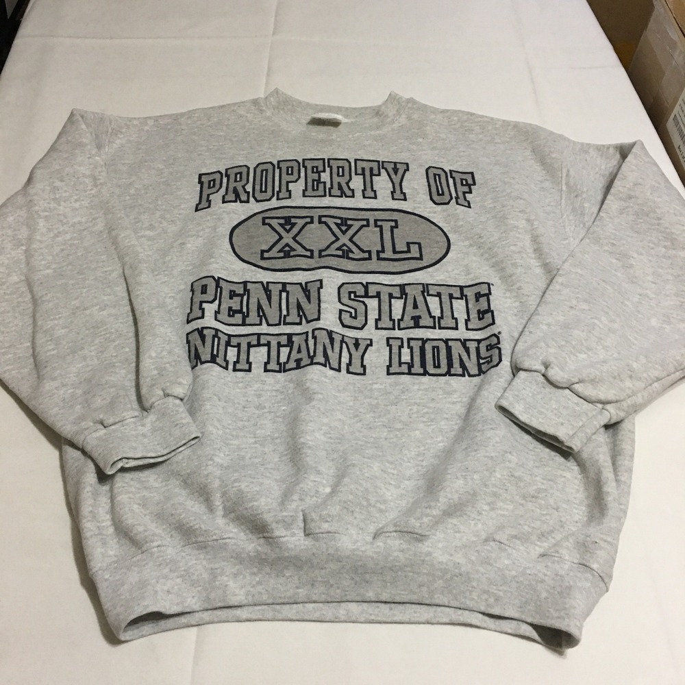 Vintage Penn State Nittany Lions Sweatshirt XL Gray Crewneck Tultex